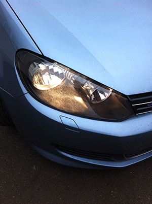 Headlights car front shown