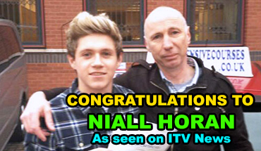 Niall Horan, singer, passes his driving test with Intensive Courses Driving School