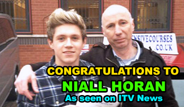 Niall Horan, singer, passes his driving test with Intensive Courses Driving School
