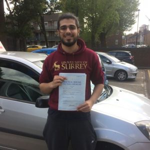 Intensive driving course testimonial in Harringay, London N15, area