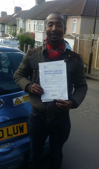 Pupil passes his driving test with a crash course in South Norwood, London SE25 area, with the help of an intensive driving course from Intensive Courses