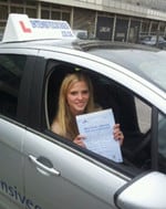 Lara Stone passed her driving test with Intensive Courses - Intensive Driving Courses