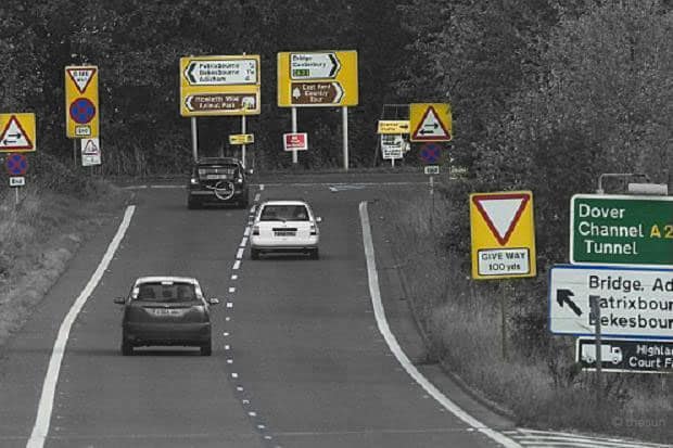 Pupils missing the signs simply because they are not continuously looking out for those signs is one of the reasons to fail your driving test
