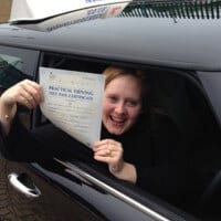 Congratulations to Adele, singer and songwriter, London SW3, on passing her driving test with Intensive Courses Driving School