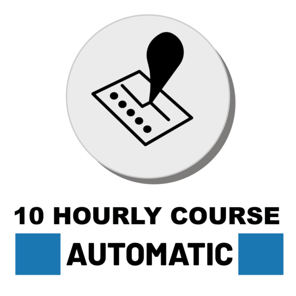 Buy 10 hourly course intensive driving course automatic