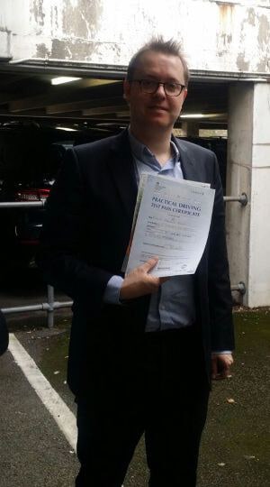 Congratulations to Daniel from London N5 on passing your practical test with an intensive driving course from Intensive Courses