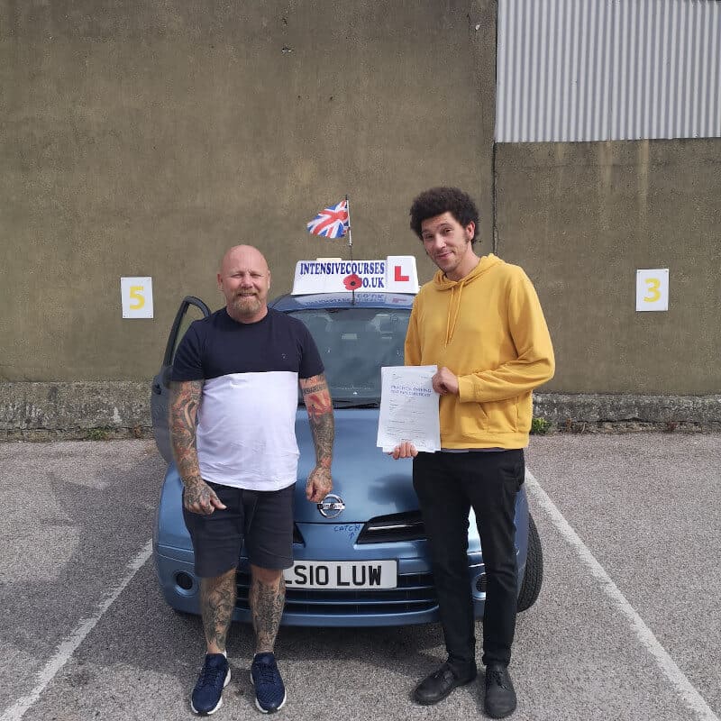 Congratulations to Joel in Croydon on passing your practical test with an intensive driving course from Intensive Courses