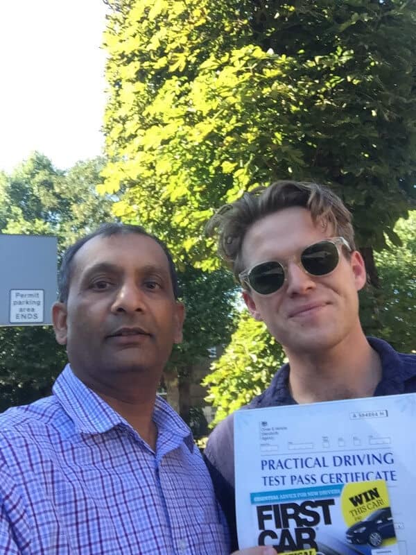 Congratulations to William on passing your practical test in London E5 - Clapton with a crash course and the help of Paresh from Intensive Courses