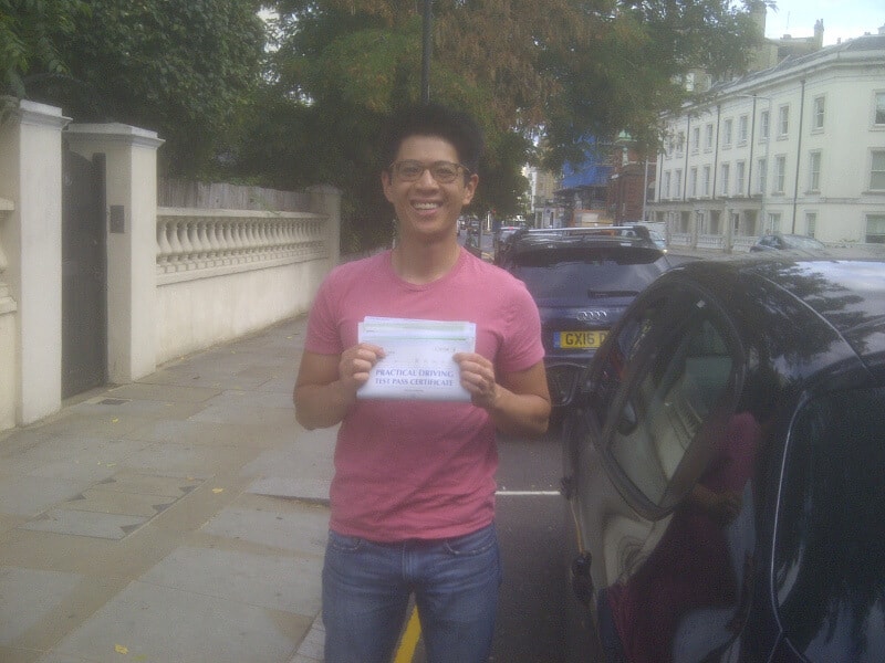 Congratulations to Matt from London N16 on passing your practical test with a crash course and the help of Sherif from Intensive Courses