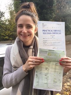 Congratulations to Rose from London SE12 on passing your practical test with a crash course and the help of Paresh from Intensive Courses