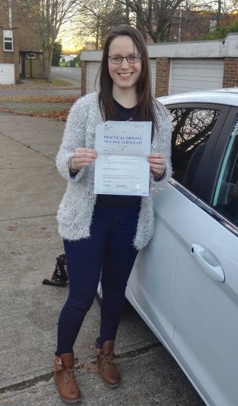 Congratulations to Angela, London SE18, on passing your driving exam with an intensive driving course and the help of Martins from Intensive Courses