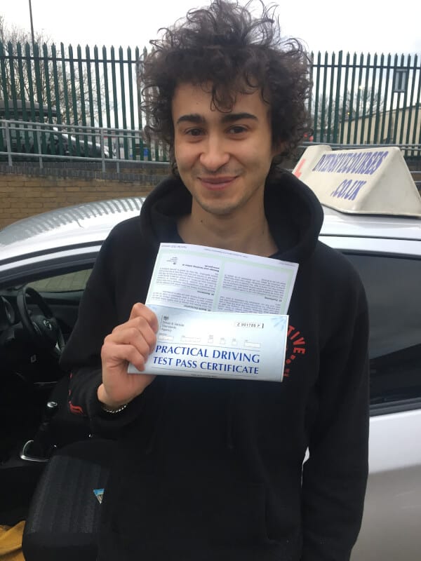 Congratulations to Mika,  London SE23, on passing your practical test with a crash course and the help of Paresh from Intensive Courses