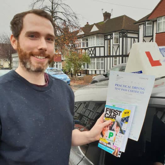 Congratulations to Sean on passing your practical test with an intensive driving course and the help of Stephen from Intensive Courses