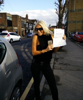 Congratulations to Joanie in London E17 on passing your practical test with an intensive driving course and the help of Marshal from Intensive Courses