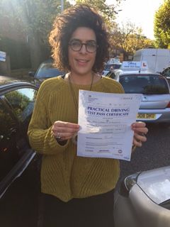 Congratulations to Mel from London E2 on passing your practical test with an intensive driving course from Intensive Courses Driving School