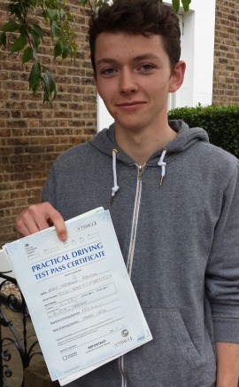 Congratulations to Adam in London E4 on passing your practical test with an intensive driving course