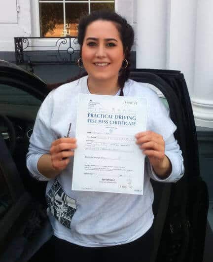 Congratulations to Amy from London SE20 on passing your practical test with the help of Elaine from Intensive Courses