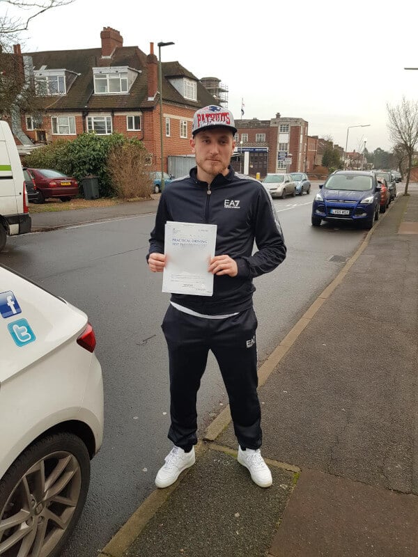 Congratulations to Matt on passing your practical test with an intensive driving course and the help of Simon from Intensive Courses