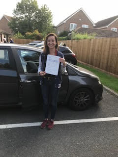 Congratulations to Julia from London NW5 on passing your practical test a crash course from Intensive Courses Driving School