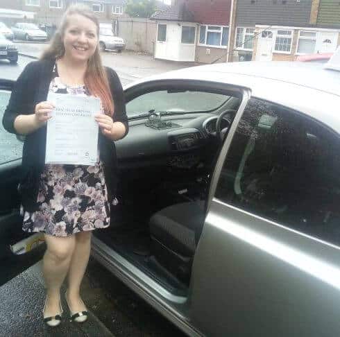 Congratulations to Lucy in Twickenham on passing your practical test with the help of Rahan from Intensive Courses