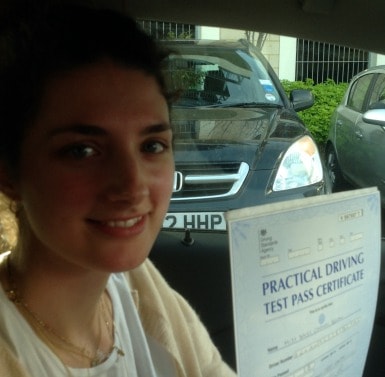 Congratulations to Daisy from London W10 on passing your practical test with with an intensive driving course and the help of Chris from Intensive Courses