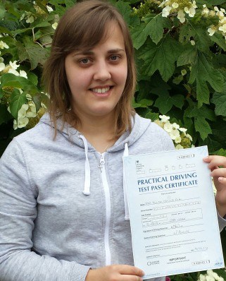 Congratulations to Miriam from Camden, London NW1, for passing her Driving Test with a crash course from Intensive Courses