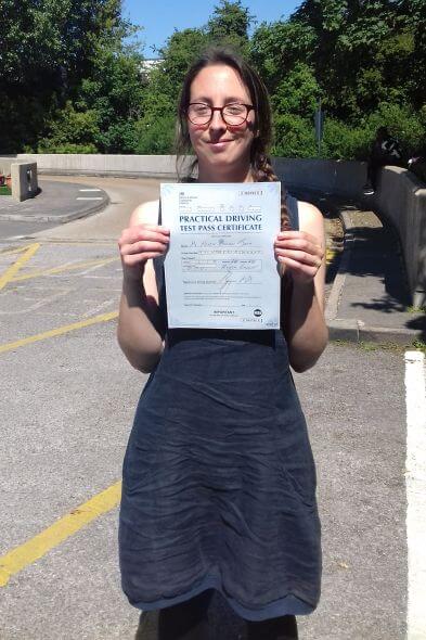 Congratulations to Helen, London SW13, on passing your driving test with a crash course and the help of Federico from Intensive Courses