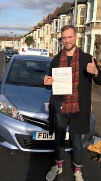Congratulations to James on passing the practical test with an intensive driving course and the help of George at Intensive Courses