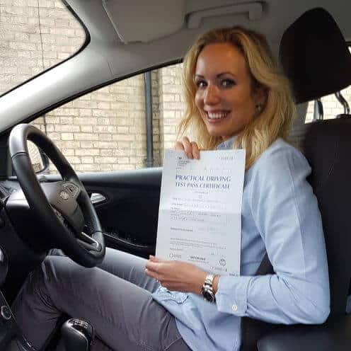Congratulations to Jina on passing her practical test with the help of Intensive Courses Driving School