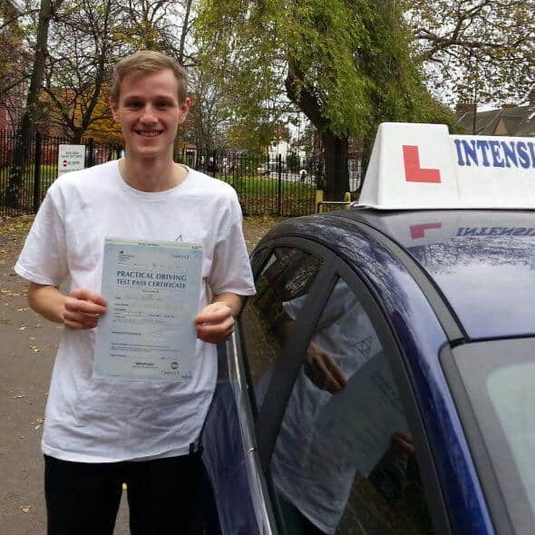 Congratulations to Dominic in London SW12 on passing your practical test with an intensive driving course and the help of Kamran from Intensive Courses