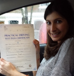 Congratulations to Josie in Brentwood on passing your practical test with the help of Yousouff from Intensive Courses