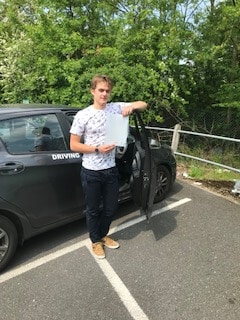 Congratulations to Sam  in Harlow who passed his Driving Test 