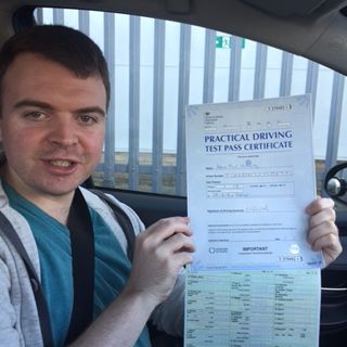 Congratulations to John Paul on passing his practical test with an intensive driving course and the help of Paresh from Intensive Courses Driving School