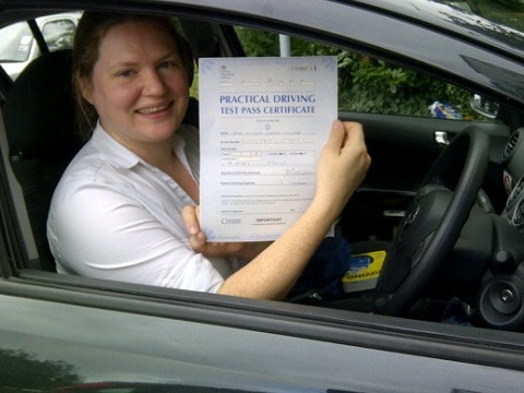 Congratulations to Octavia in Dartford who passed her Driving Test with Intensive Courses Driving School