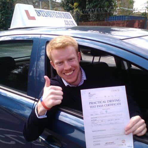 Congratulations to Sean, Orpington London BR5, on passing your practical test with an intensive driving course and the help of Ruth from Intensive Courses