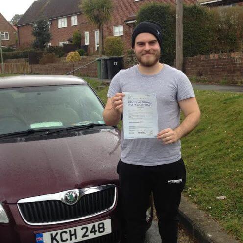 Congratulations to Tiago Dias on passing your practical test with an intensive driving course and the help of Kevan at Intensive Courses