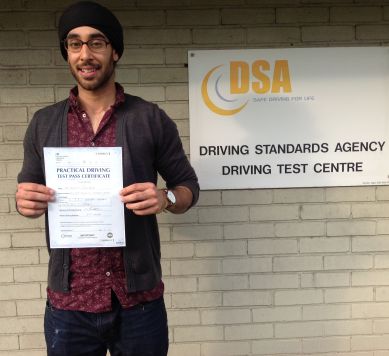 Congratulations to Harkirt on passing your practical test with an intensive driving course and the help of Param from Intensive Courses