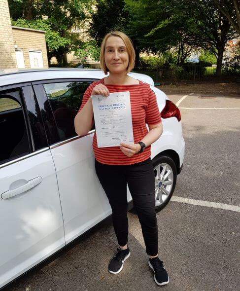 Congratulations to Sinead, London W9, on passing your practical test with an intensive driving course and the help of Yousouff From Intensive Courses